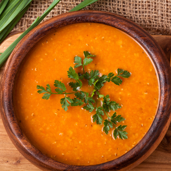 Soupe aux lentilles Végétalienne